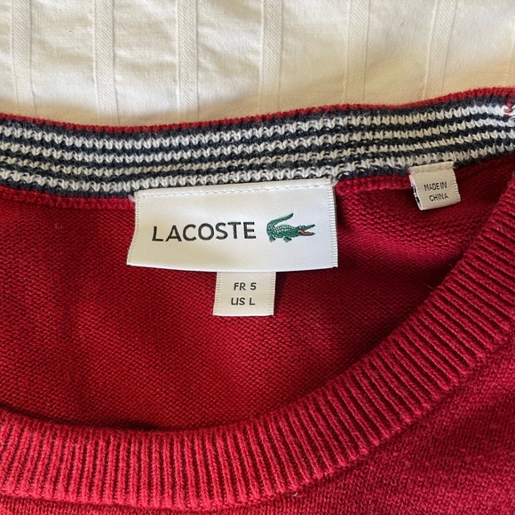 Lacoste Crew Neck Sweater - Picture 3 of 8